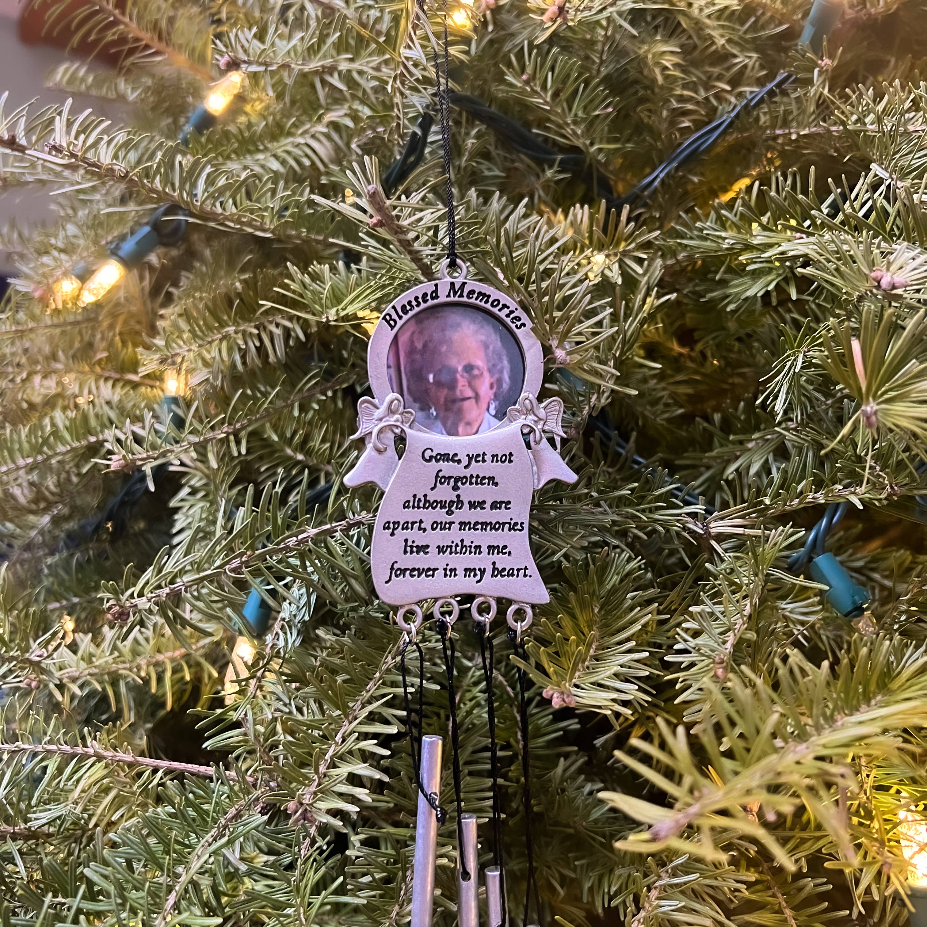 Abbey + CA Gift - Wholesale Wind Chime - Blessed Memories Memorial Photo Wind Chime1