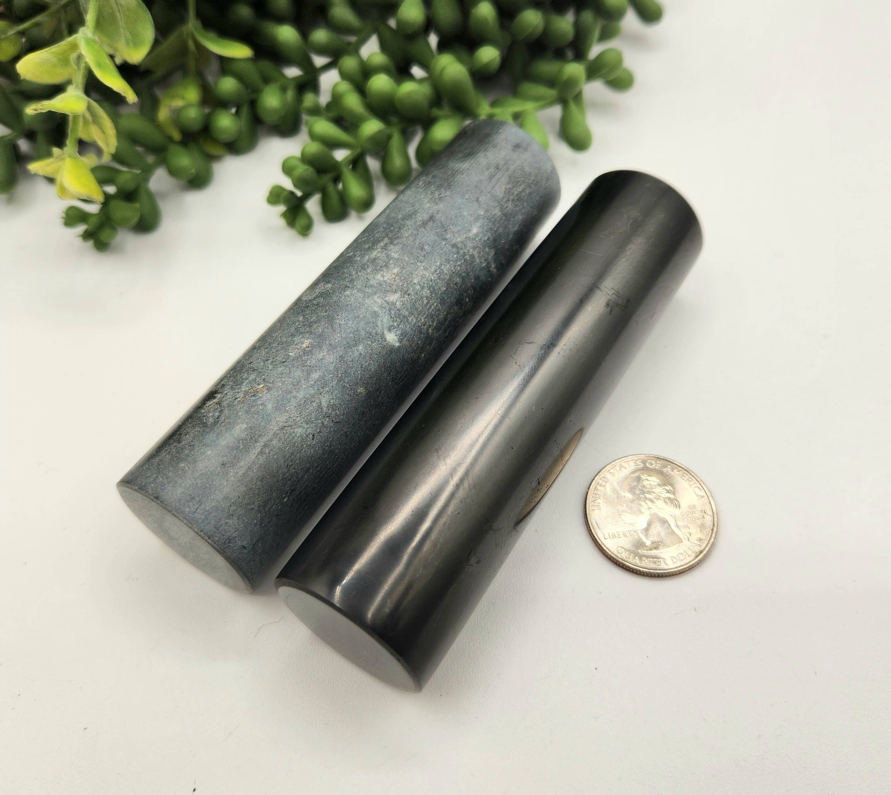 Meraki Gemstones - Wholesale Spiritual Stone/Crystal - Shungite & Steatite Harmonizer Rods-EMF Protection (10x3cm)4