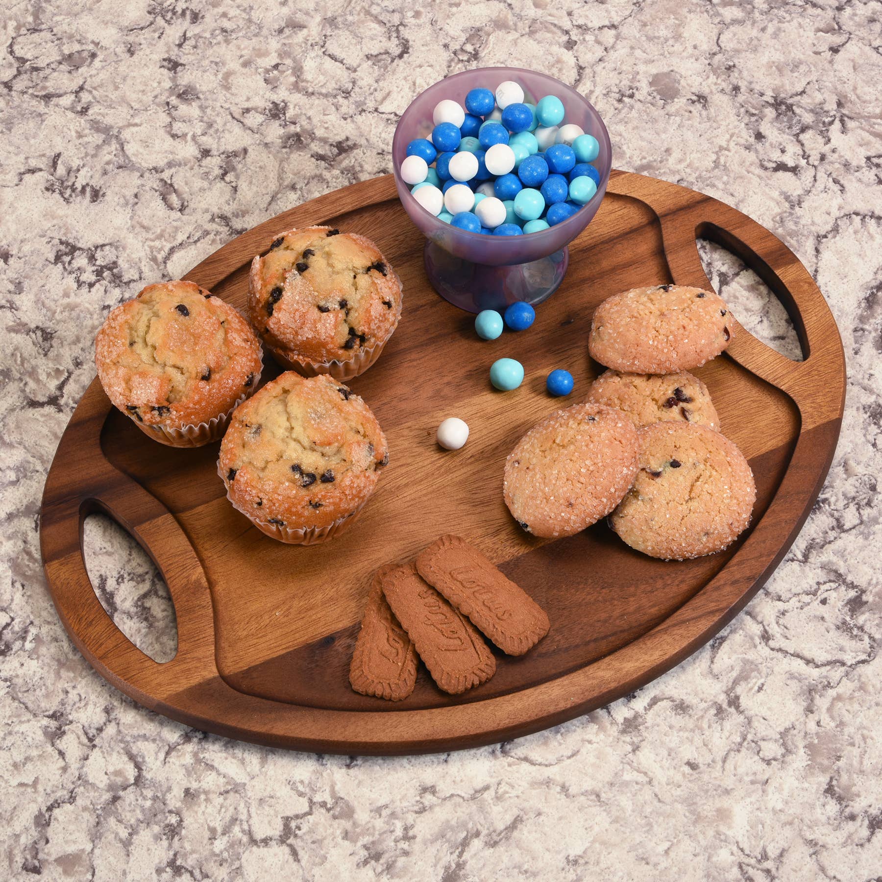 Kalmar Home - Wholesale Serving Tray - Oval Tray with Handle -Large1