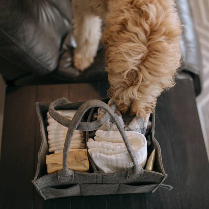 Parker Baby Co. - Wholesale Diaper Caddy - Baby - Diaper Caddy in Peppercorn