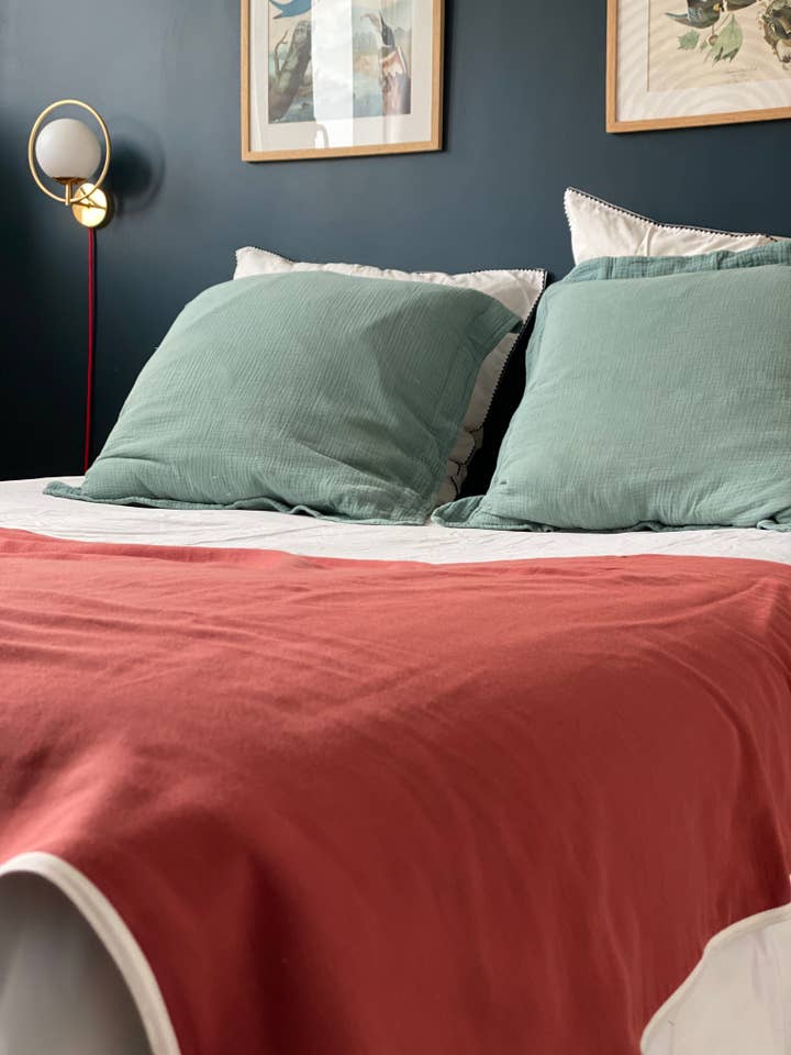 TANINO Überwurf/Terrakotta/Ecru für den Großhandel von bihan