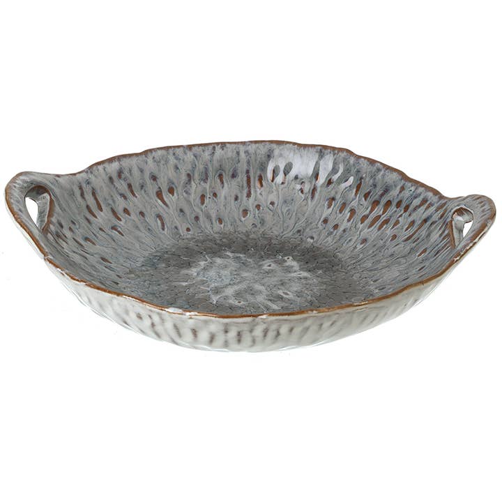 BLUE CERAMIC BOWL WITH HANDLES for wholesale by Heaven Sends
