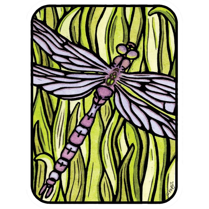 Sarah Angst Art - Wholesale Sticker - Vinyl Sticker Dragonfly1