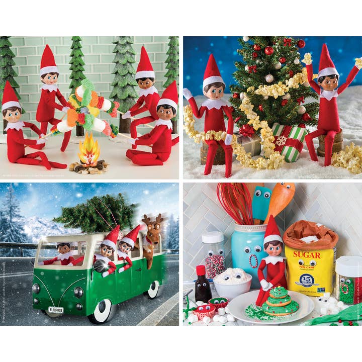 Masterpieces Puzzles - Wholesale Puzzle - Kids - Elf on the Shelf 4-Pack 100 Piece Puzzles - V2