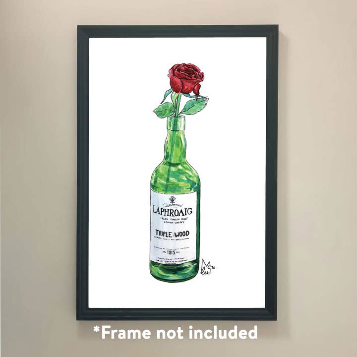 Impressão artística rosa em Laphroaig por atacado de Lee McGuire Art