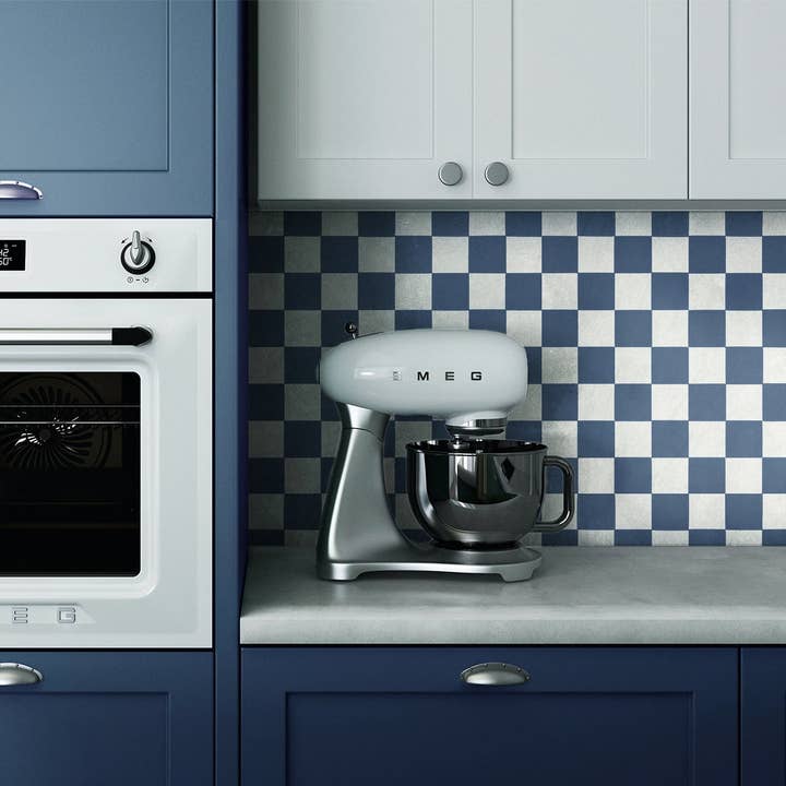 Painted Checks in Blueberry for wholesale by Everett Park