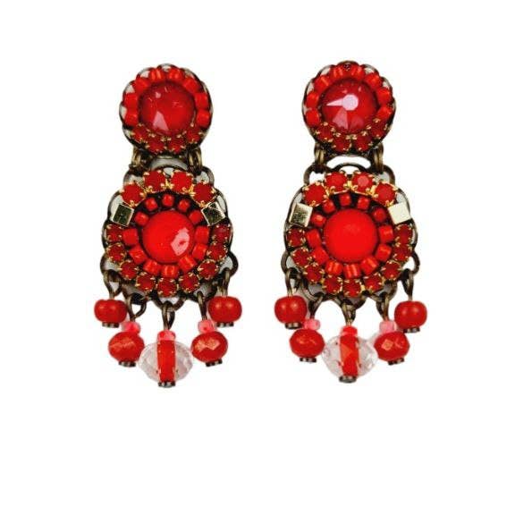 RED EARRINGS for wholesale by melizijewelry