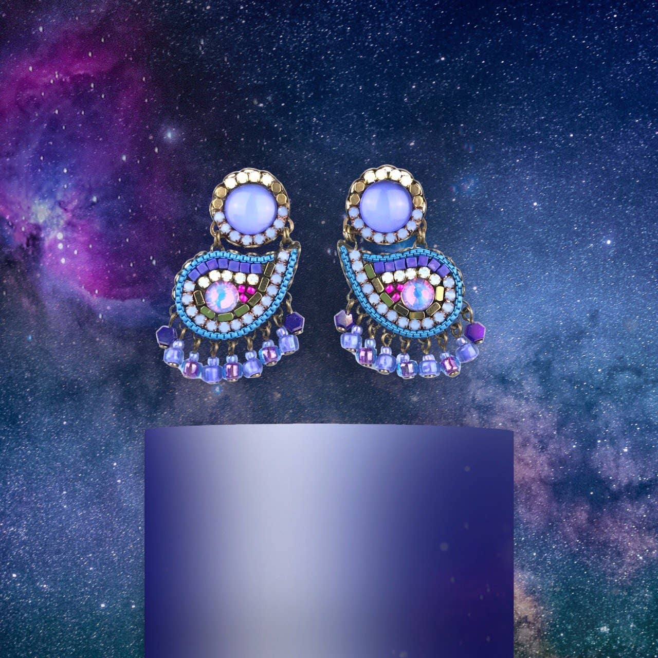 melizijewelry - Wholesale Dangle Earrings - CASHMIR ULTRAMAR COLLECTION EARRINGS2