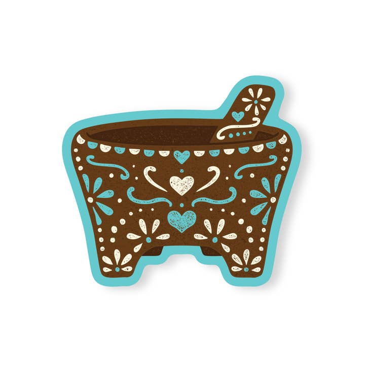 Molcajete Vinylklistermärke för wholesale av Erica Alfaro Designs