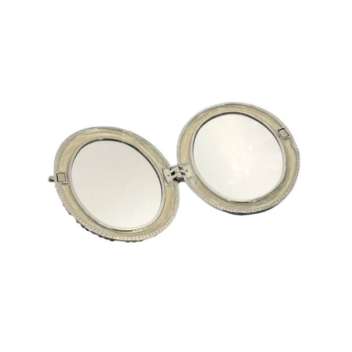 Astoria Gift Corporation - Wholesale Compact Mirror - Frog Lotus Compact Mirror #12-1031