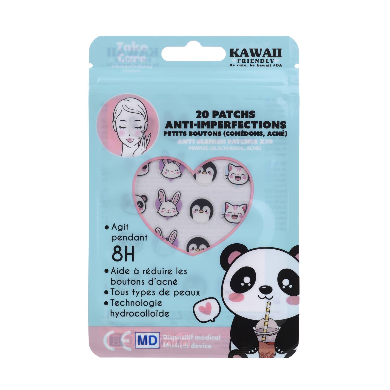 Takecare - Venta al por mayor Parches para el acné/hidrocoloides - Parche Anti-Imperfecciones Kawaii Friendly0
