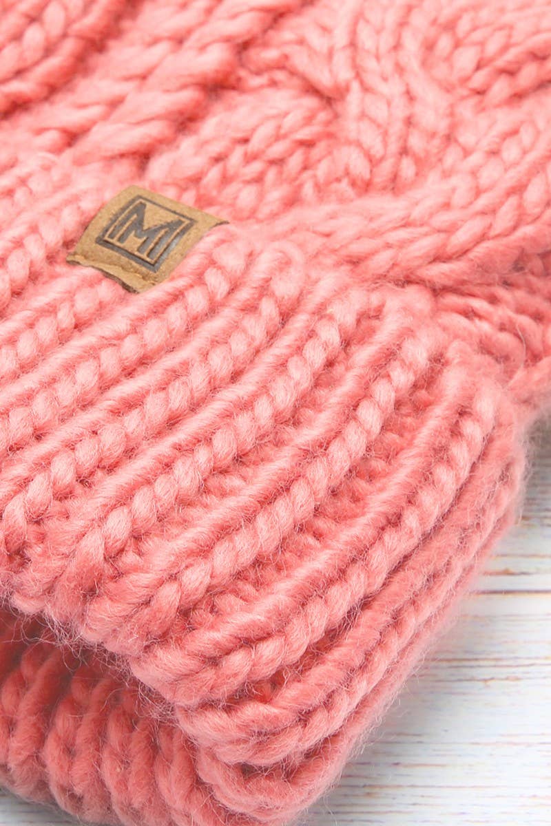 Fashion City - Wholesale Beanie - Women's - Women's Faux Fur Pom Beanie Hat with Sherpa Lining2