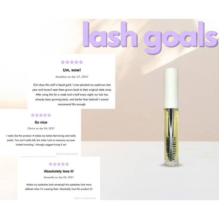 Lash growth serum for wholesale by Amour Formulations