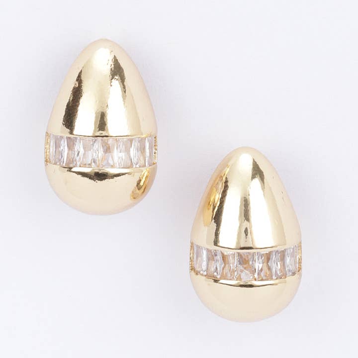 Boucle d'oreille en forme de larme en métal pour la vente par 3AM BY H&D ACCESSORIES