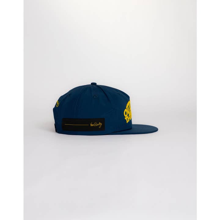 Dungeon Forward - Wholesale Flat Brim Cap - Unisex - WTLB - Outchea Thriving - Blue2