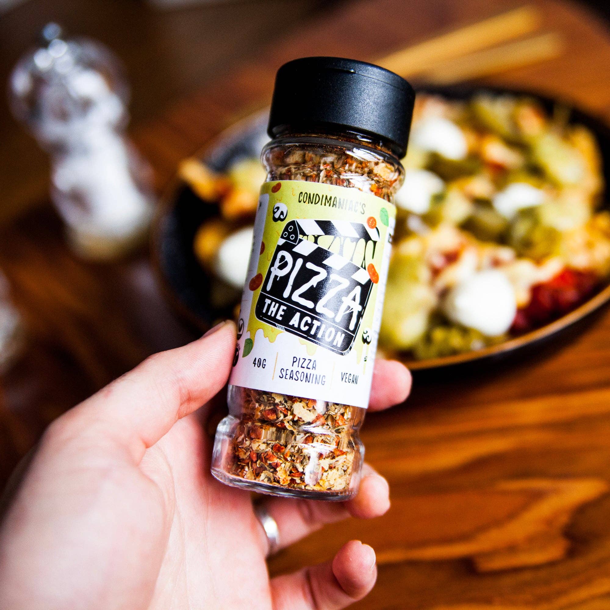 Condimaniac Limited – wholesale Dried spice mix – Condimaniac's Pizza The Action - Pizza Seasoning (40g)7