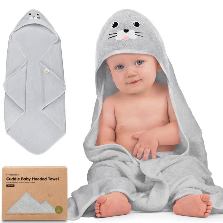 KeaBabies Cuddle Baby Hooded Towel for wholesale by KeaBabies