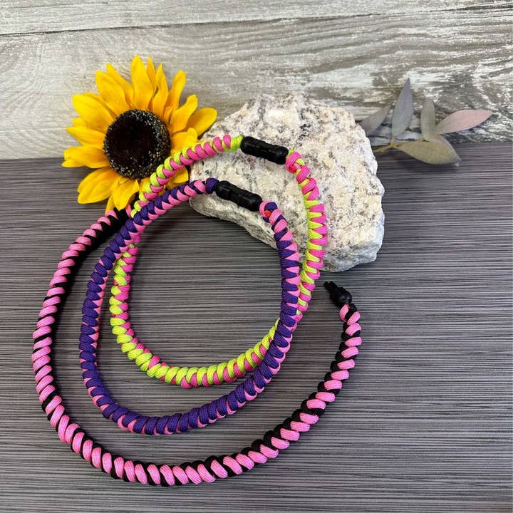 Natalia - Wholesale Woven Necklace - Paracord Twisted Braid Necklace for Teens- PC1