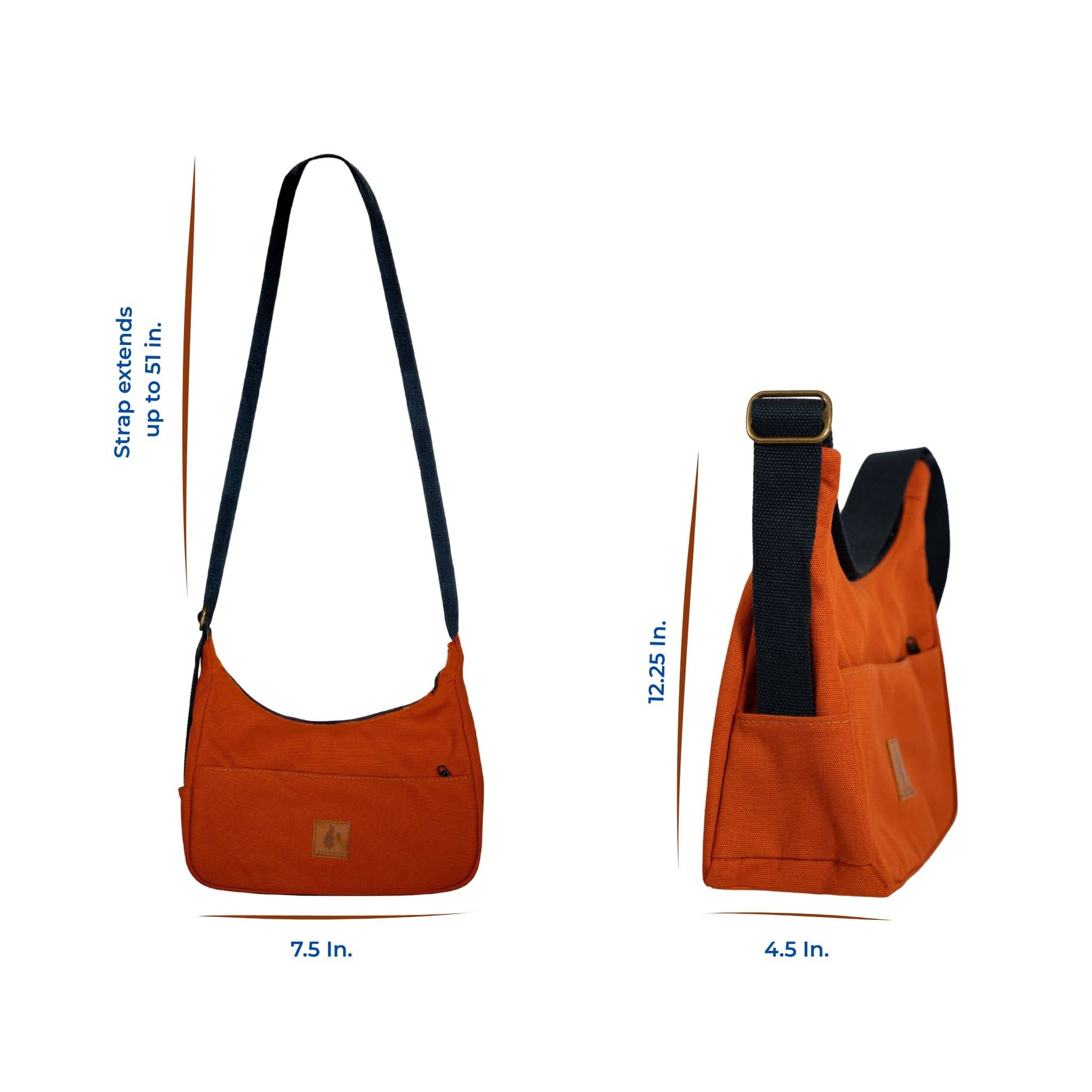 Ecodunia - Wholesale Shoulder Bag - Unisex - Crossbody Crescent Bag - Canvas Shoulder Bag for Women12