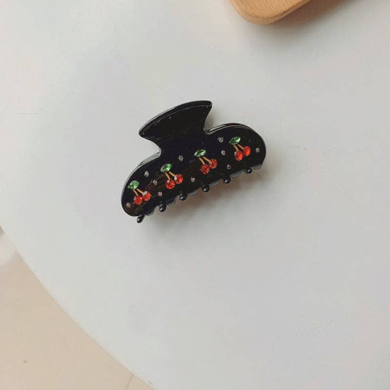 Dipped Shop – Engroshandel Hårspænde - Dame – 2+Søde Kirsebær Rhinsten Hårlove DPJC23251