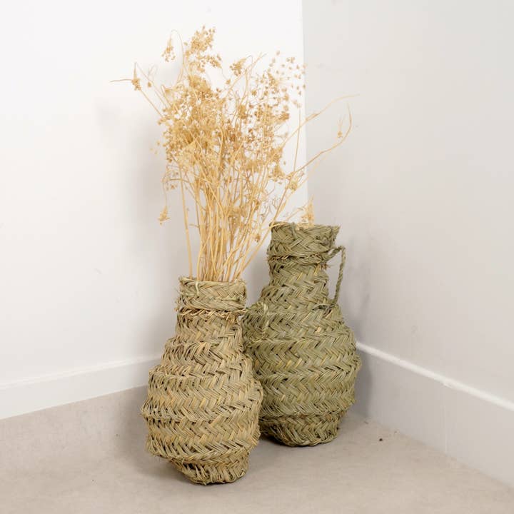 Bohome Living - Wholesale Vase - Wicker jar - Natural Alfa