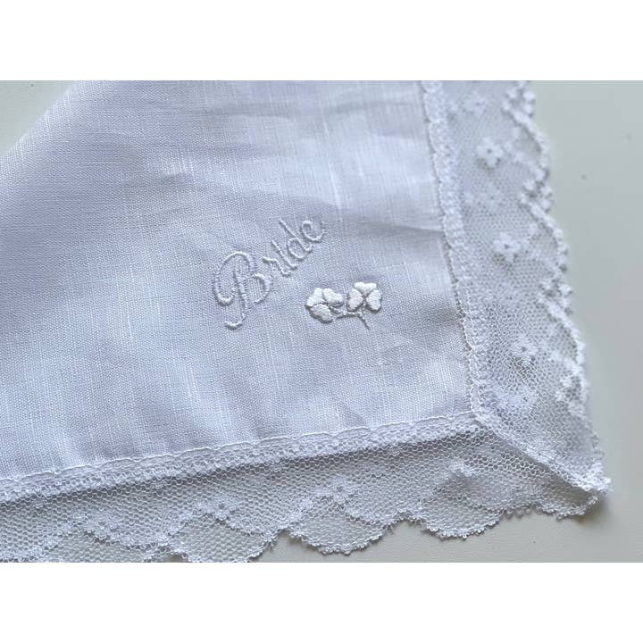 Hanky «Bride» con tréboles para venta al por mayor de Simply Charming