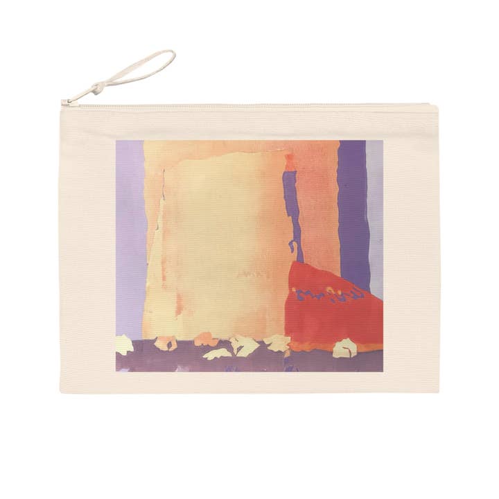 Milieuvriendelijke Pouch met 'Spirit of the Southwest' Abstract I Origineel Kunstwerk door Amerikaanse Kunstenares Barbara Cleary voor wholesale door Barbara Cleary Designs