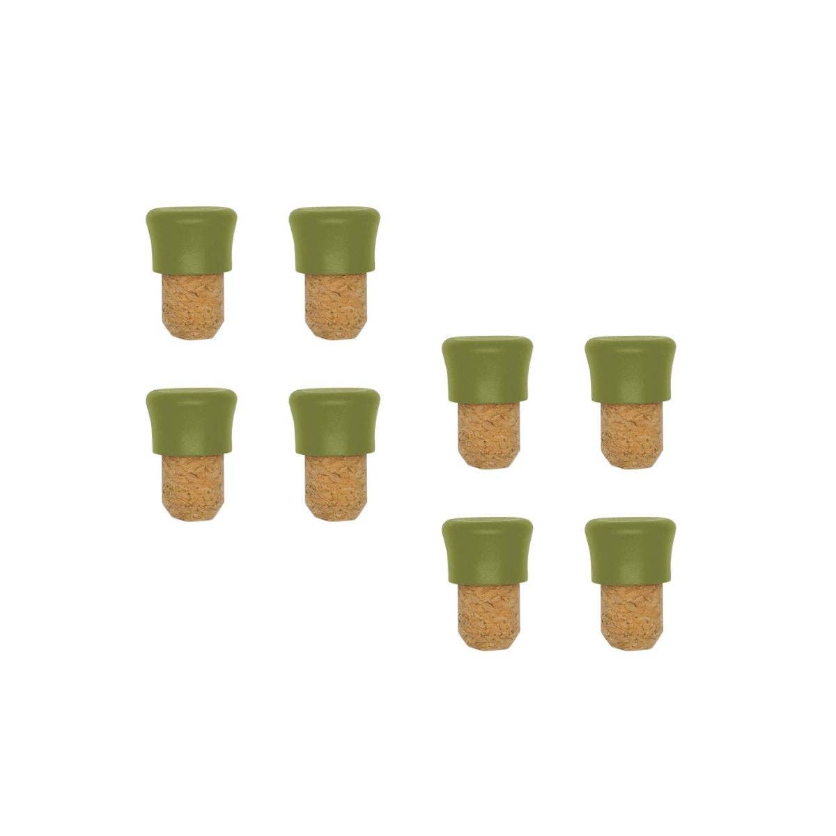 Zenker - Venta al por mayor Tapones de vino - Juego de 8 tapones de corcho Fackelmann Gama Cero0