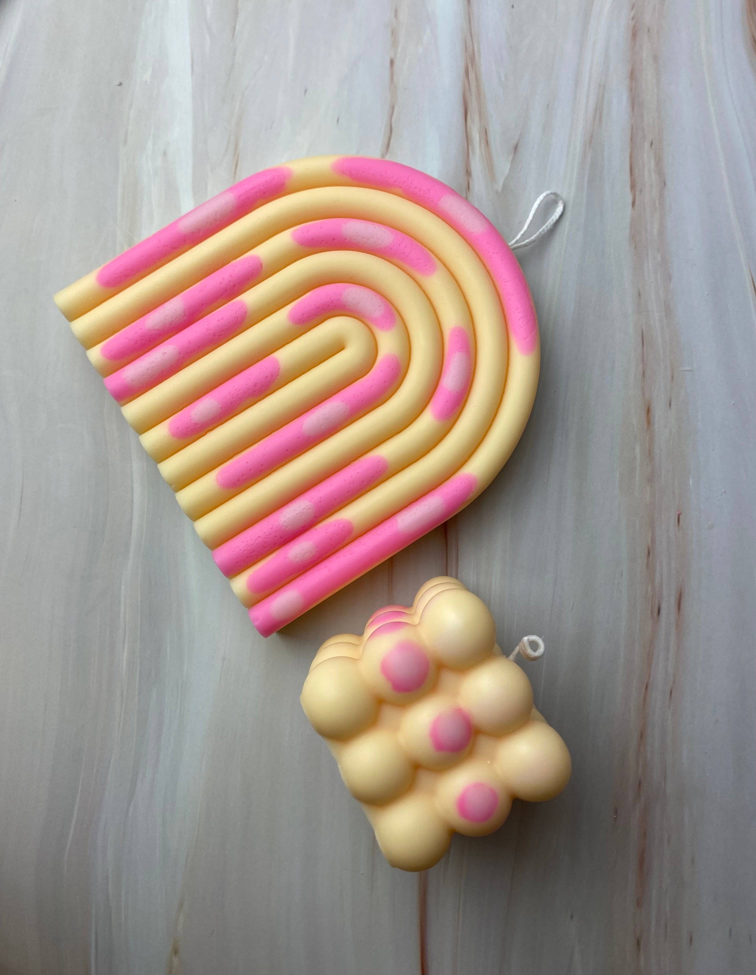 SOULCandle - Vendita all'ingrosso Candele regalo - Collezione Candela Marmo Crema e Rosa2