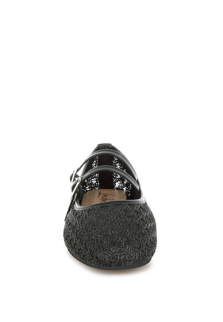 Rag Company - Wholesale Flats - Women's - Warena Pin Buckle Strapped Ballerinas3