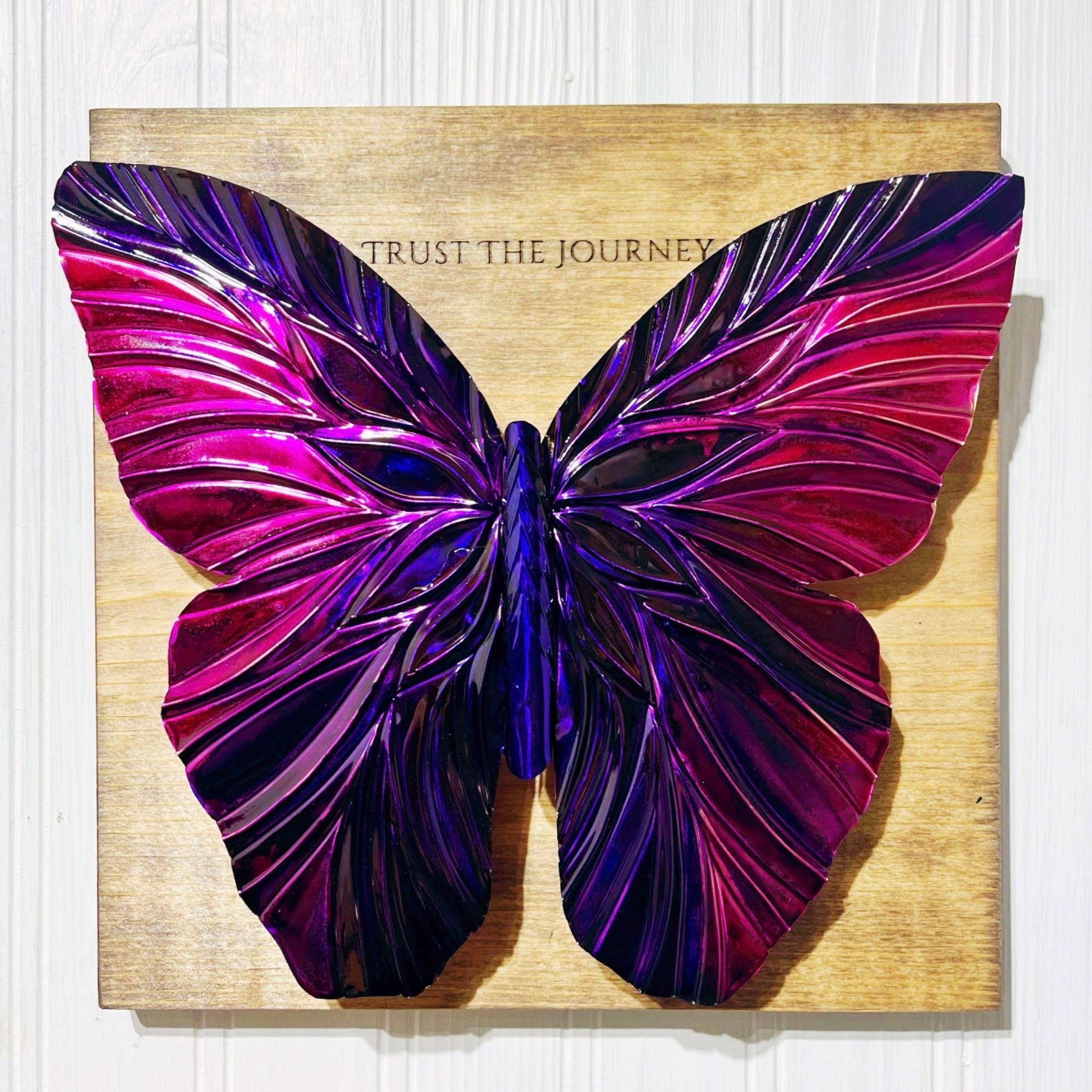 Timber Lane Studio - Wholesale Wall Accent - Mounted Copper Butterfly15