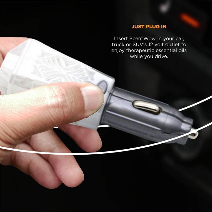 Belle Aroma® - Vente Désodorisant pour voiture – unisexe - Diffuseur ScentWow® 12 V - Huile essentielle d'ylang-Ylang blanche1
