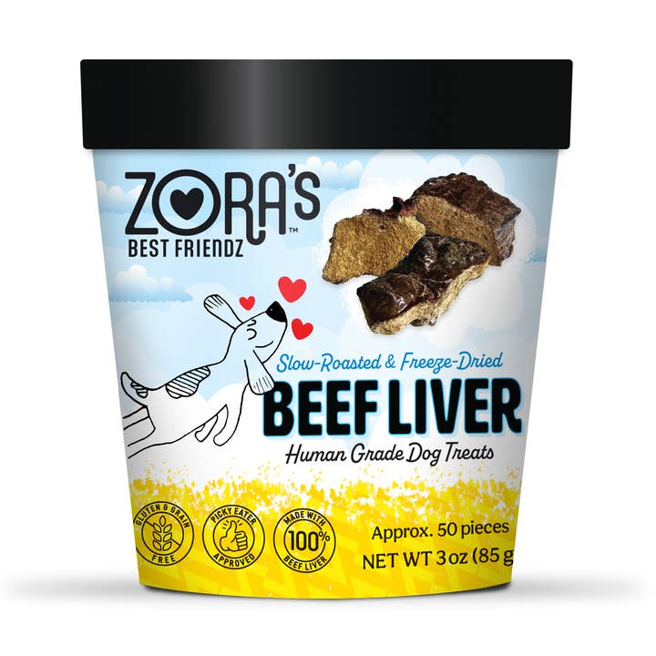 Zora's Best Friendz Beef Liver Dog Treats for wholesale by Wild Zora