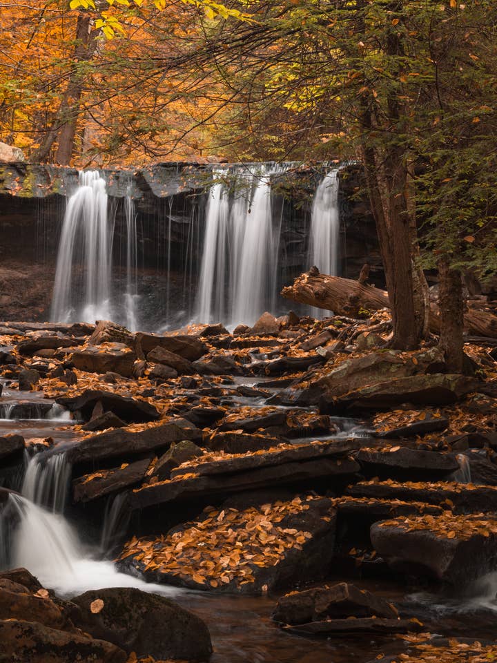 Pennsylvania Print: Oneida Falls, Ricketts Glen State Park for wholesale by JHK Photography Studio