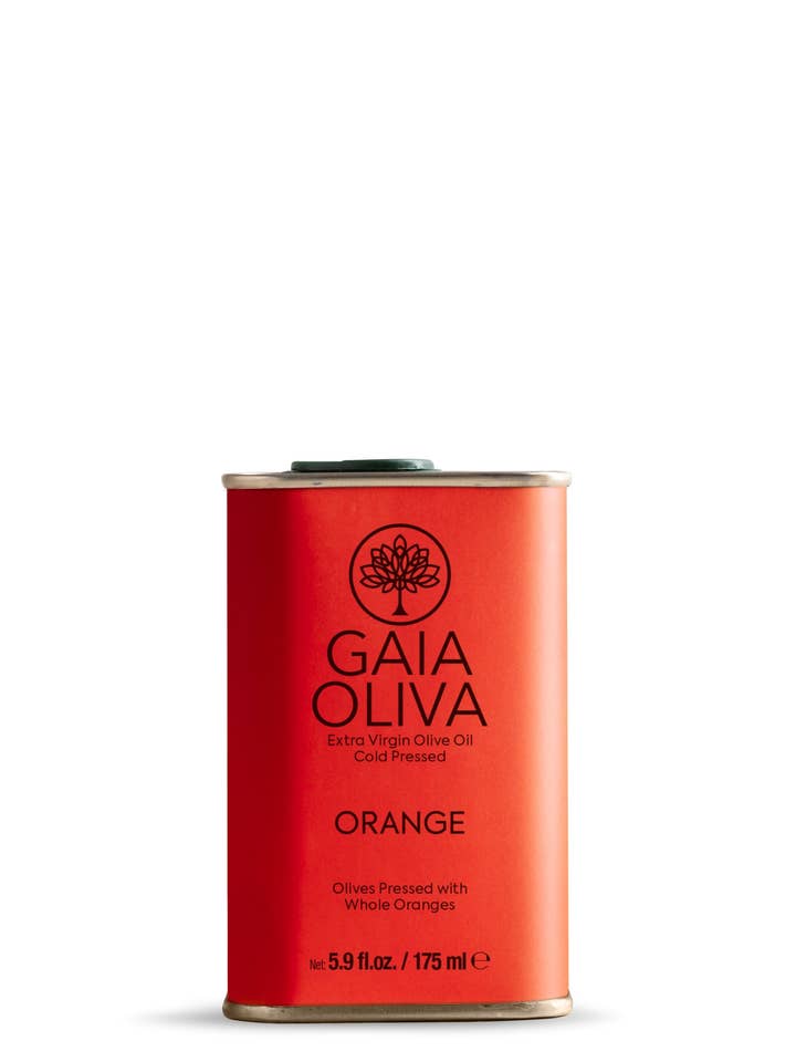 Orange Extra Virgin Olive Oil 175 ml for wholesale by Gaia Oliva