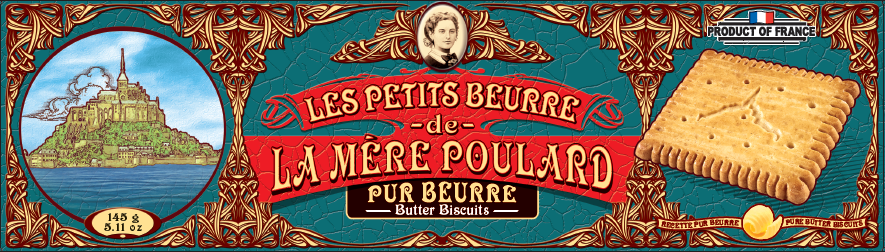 Biscuiterie La Mère Poulard - Wholesale Cookie - COLLECTOR TIN SMALL BUTTER BISCUIT 145G2