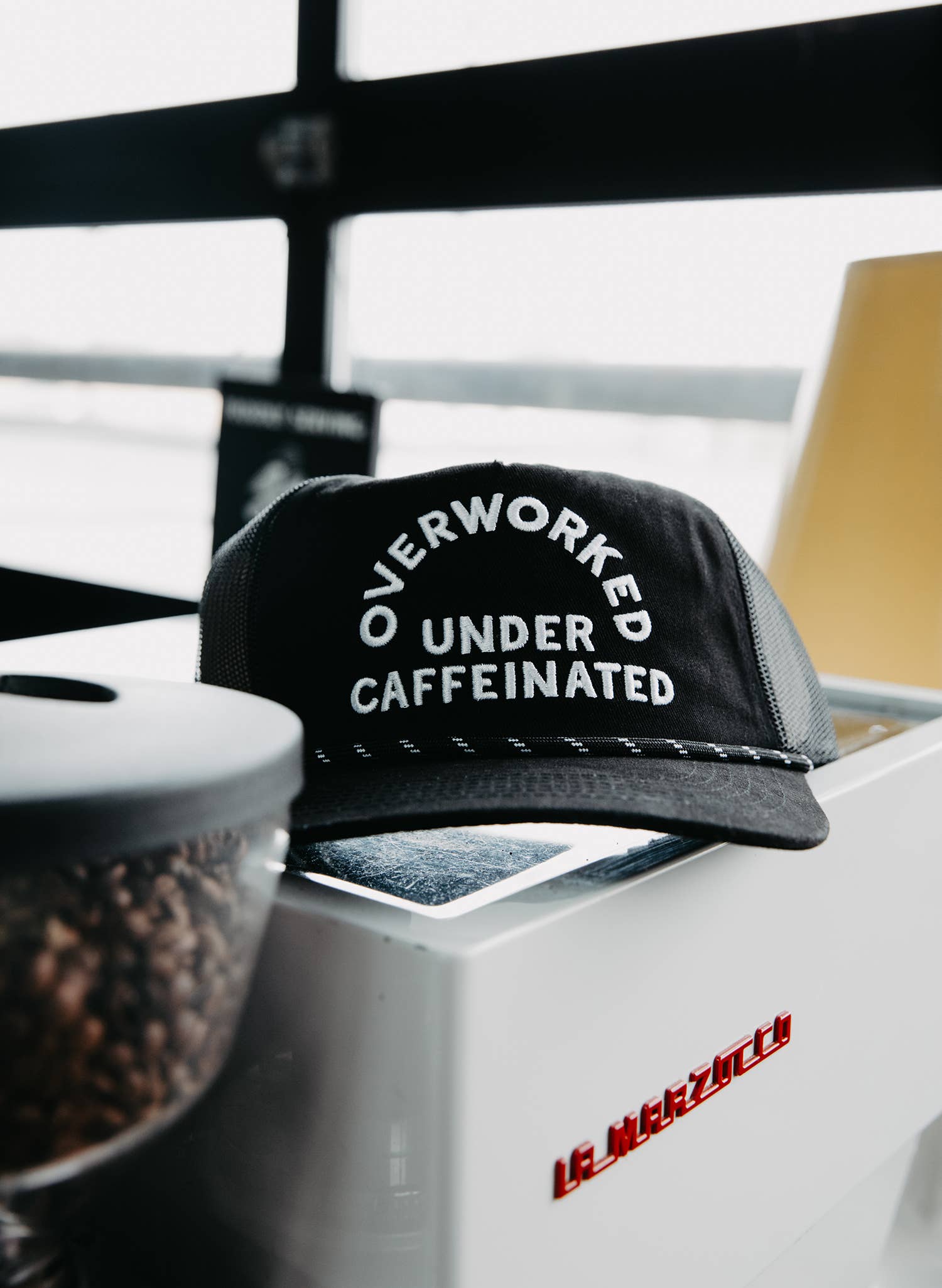 Pyknic - Wholesale Trucker Hat - Unisex - Overworked Under Caffeinated Hat1