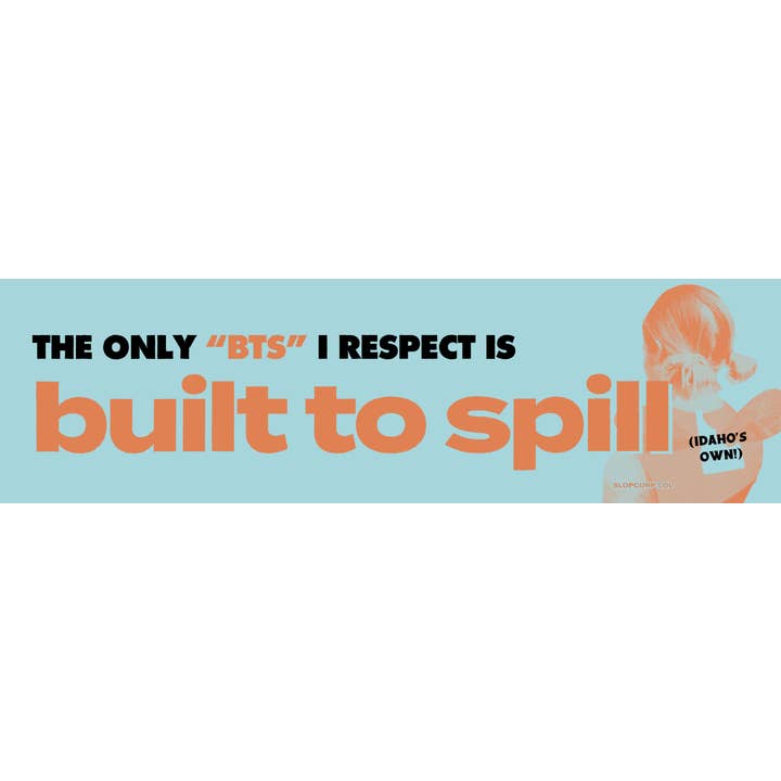 Autocolante de para-choques Built to Spill BTS por atacado de slop corp
