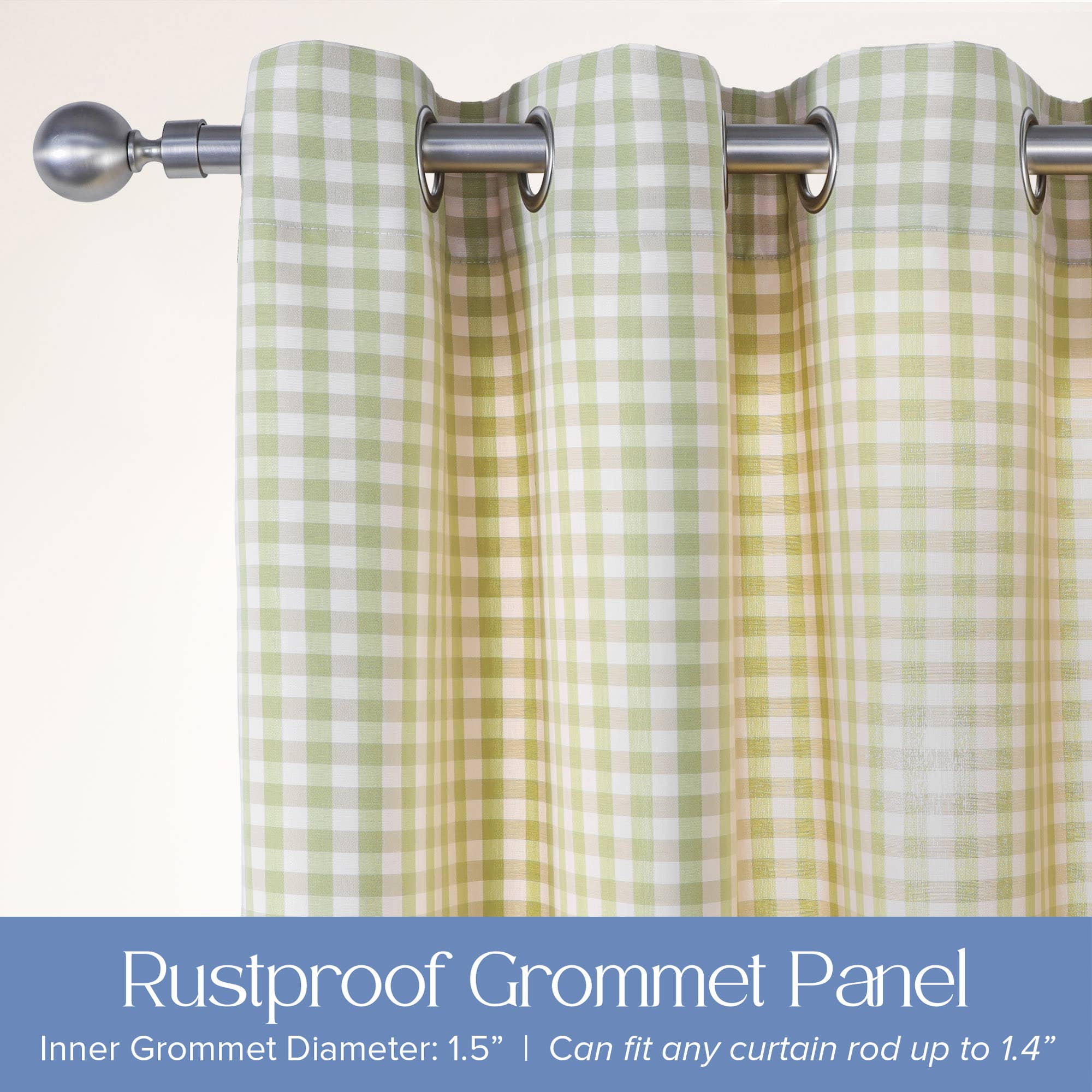 Awesome Home – wholesale Curtain – Checkerboard Outdoor Curtain UV Protected Single Panel2