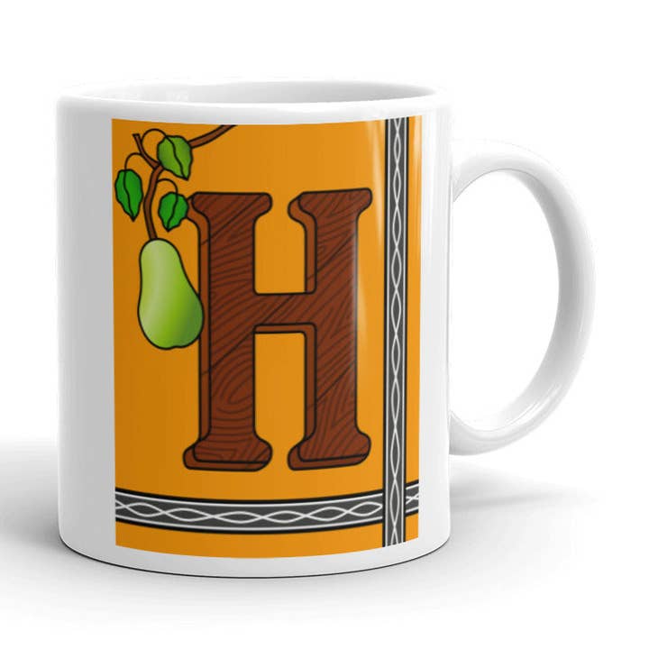 Tasse à café lettre H pour la vente par emilyckohl