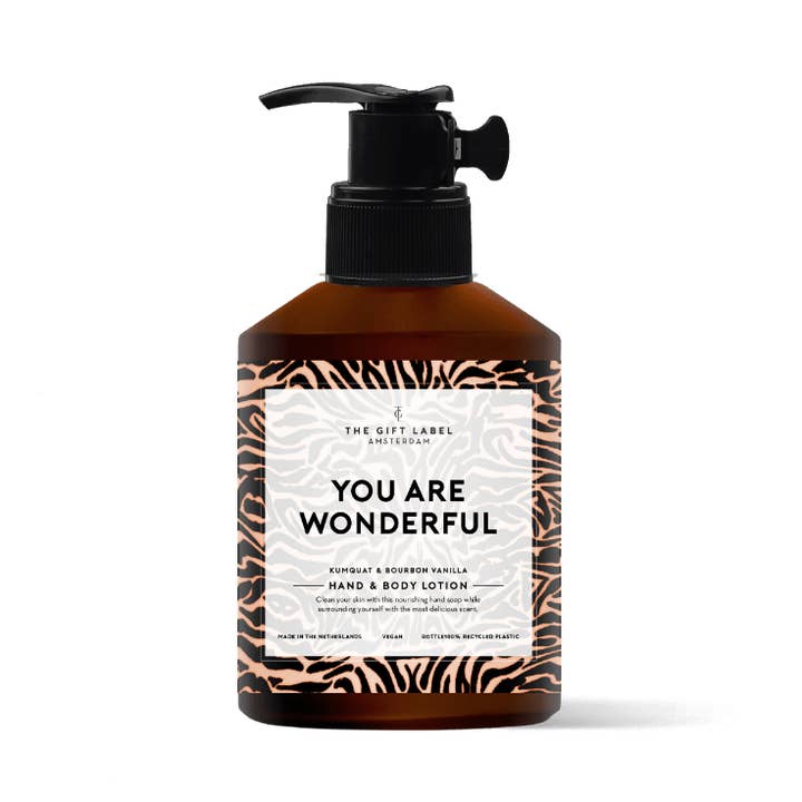 HAND- & BODYLOTION - JE BENT GEWELDIG voor wholesale door The Gift Label