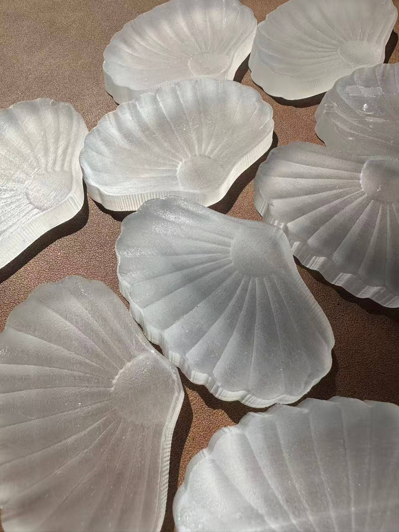 Moon Rituals – wholesale Spiritual stone/crystal – Natural Selenite Shell 6-7cm - Healing Crystal for Energy Cleansing, Peace & Spiritual Growth, christmas crystal gift5