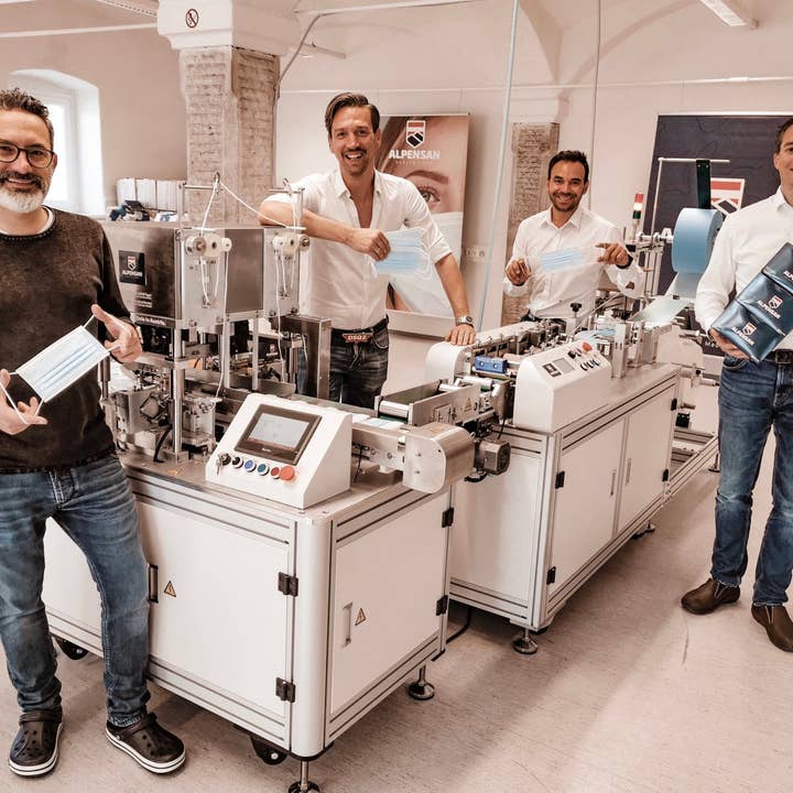 AlpenSan Health Care - Venta al por mayor Mascarilla facial protectora - AlpenSan - Mascarilla facial médica IIR1