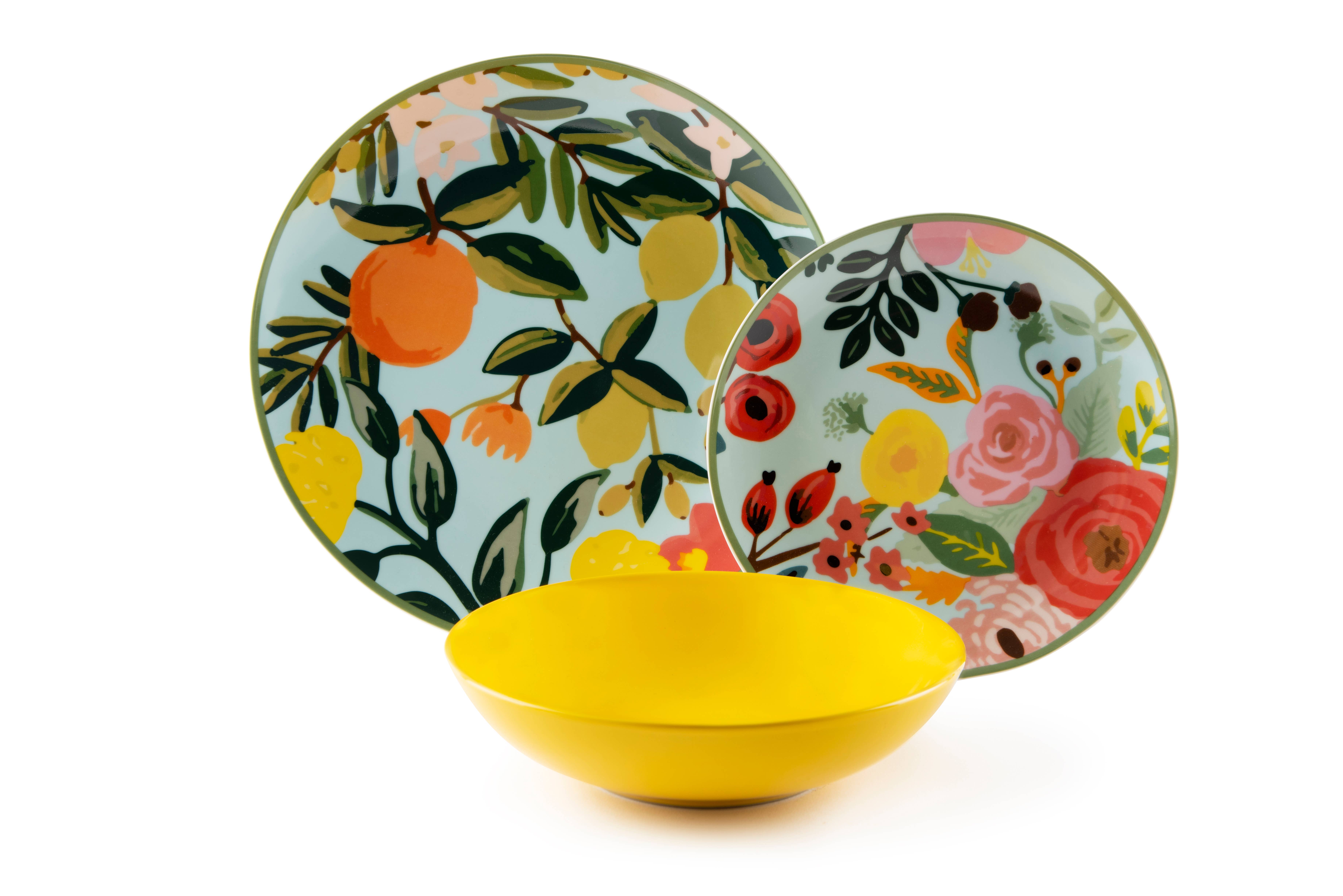 multicolour 18-Piece Dinnerware Set Frida Flowers for wholesale on Faire7