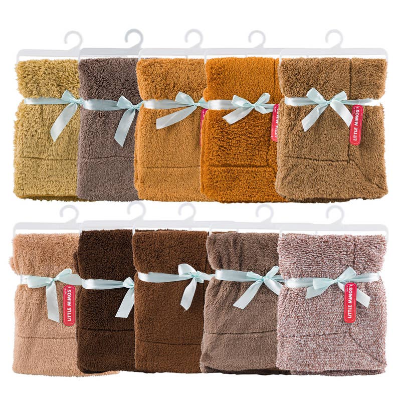 Deluxe Import Trading - Wholesale Throw Blanket - Little Mimos Sherpa Blanket- 39''x29''- Assorted0