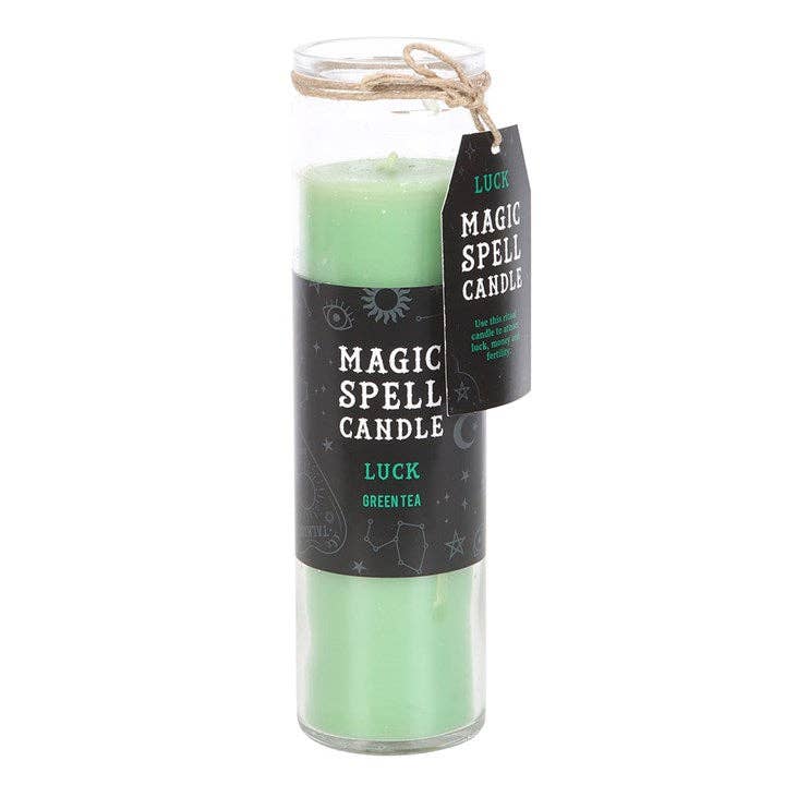 Something Different Wholesale - Wholesale Jar/filled candle - Luck Green Tea Magic Spell Tube Candle1