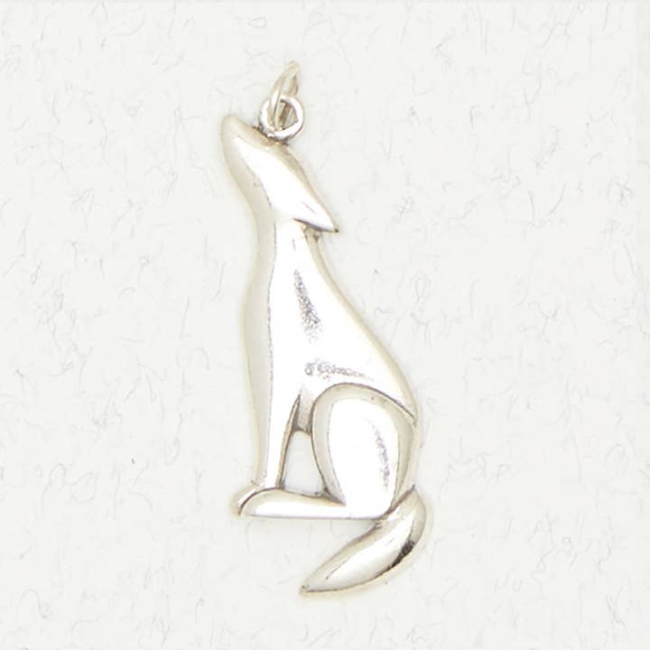 Pendente em Prata de Lei - Coyote por atacado de Nirvana LLC
