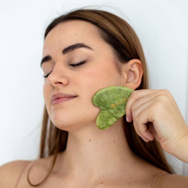 ACUS MED – Gua Sha por atacado – Pedra Gua Sha | Ferramenta Gua Sha | Coração - Verde
