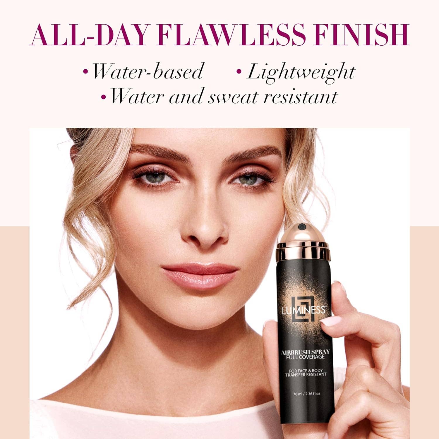 LUMINESS - Wholesale Foundation - Airbrush Spray Full Coverage Body & Face Foundation with Buffing Brush6