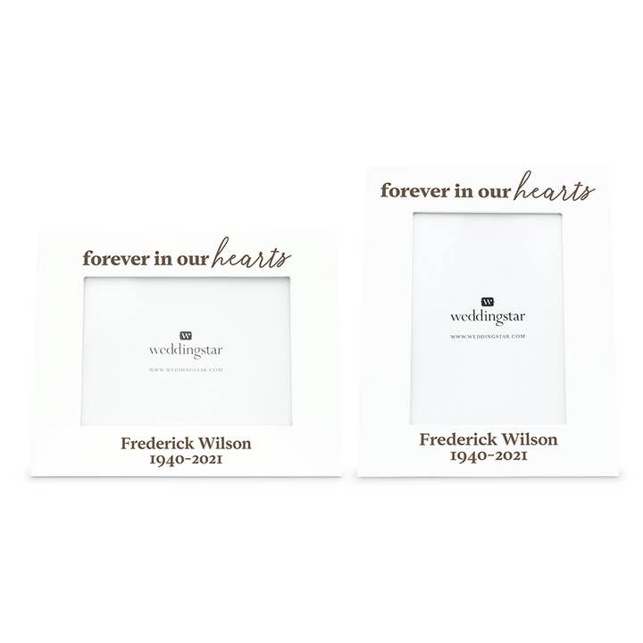 Weddingstar Inc. - Wholesale Picture Frame - Personalized Wooden 5X7 Picture Frame -Forever In Our Hearts2